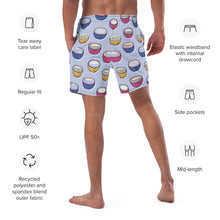 Load image into Gallery viewer, Eco-Friendly Coconut Pattern Swim Trunks