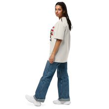 Load image into Gallery viewer, Dancing Coqui Puerto Rican Flag Oversized Faded T-Shirt