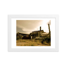 Load image into Gallery viewer, POST-INDUSTRIAL SEPIA Framed matte paper poster