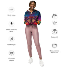 Load image into Gallery viewer, Women’s cropped windbreaker
