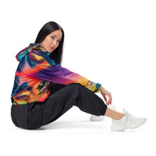 Load image into Gallery viewer, Women’s cropped windbreaker
